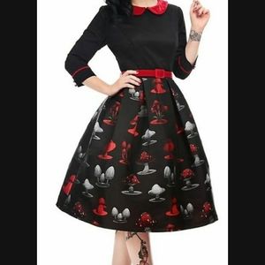 Unique Vintage Collectif mushroom swing dress